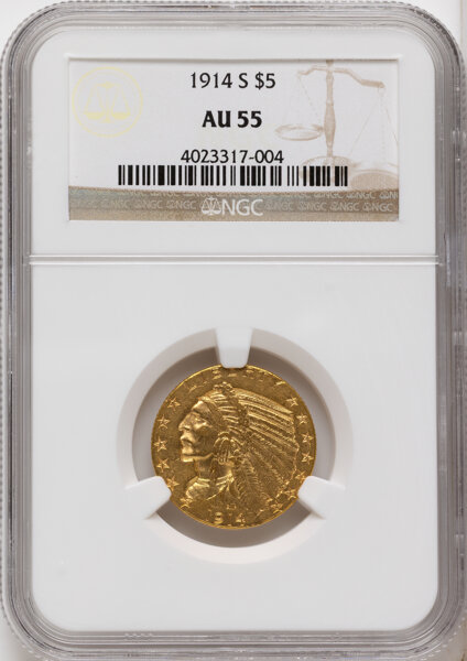 1914-S $5  MS thumbnail 3
