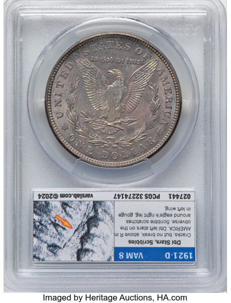 1921-D $1 MS63 CAC thumbnail 2