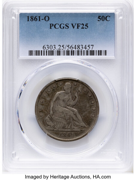 1861-O 50c MS thumbnail 3