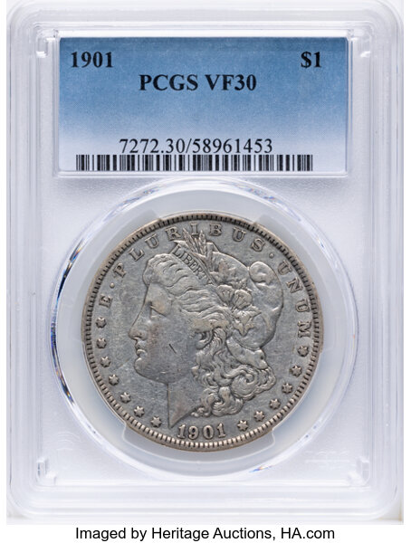Morgan $1  Pre-1921 [Type] AG2 thumbnail 17