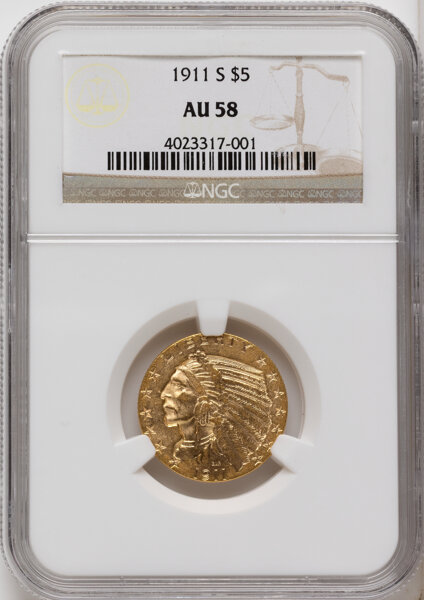 1911-S $5  MS thumbnail 3