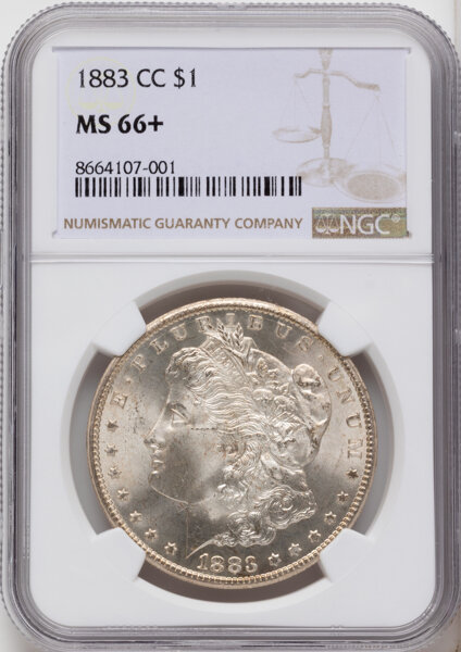 1883-CC $1  CC/CC, Clashed Die Break Cap, VAM-5D MS thumbnail 19