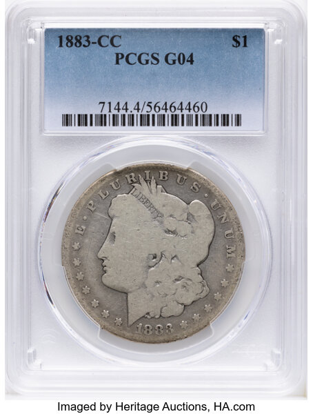 1883-CC $1  Doubled Date, Dash Under 8, VAM-4 VG10 CAC thumbnail 23