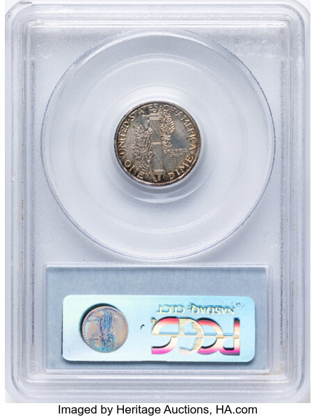1916 10c Mercury MS FB MS64 FB thumbnail 2