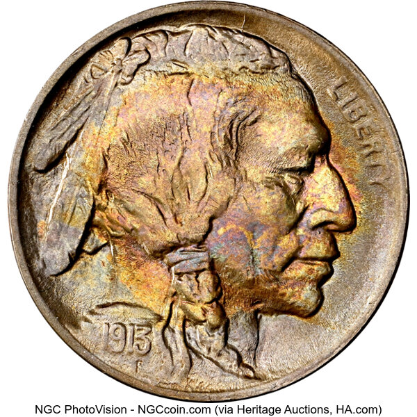 1913 5c Buffalo, Type 1 MS thumbnail 3