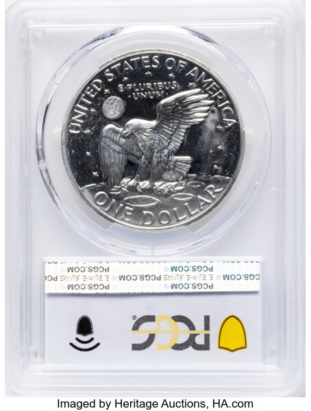 1971-S $1  Silver, Peg Leg, FS-401 PR DCAM thumbnail 2