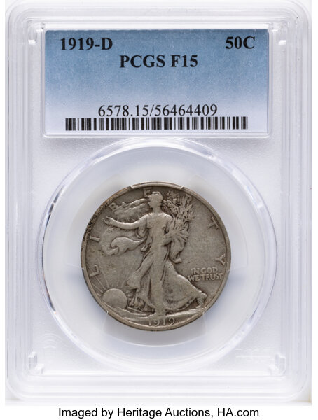 1919-D 50c AU50 CAC thumbnail 2