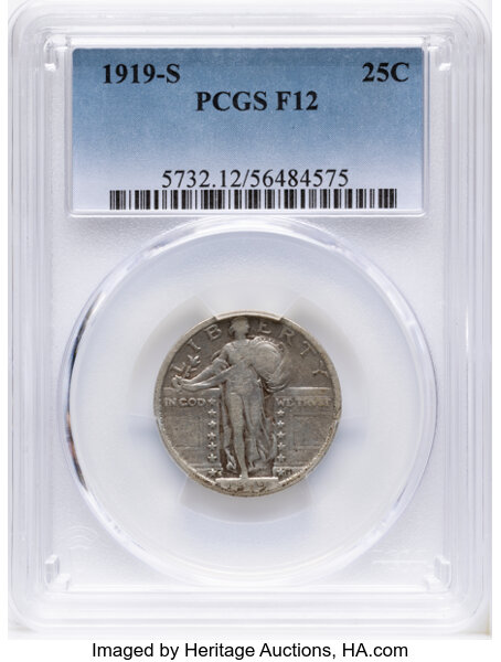 1919-S 25c MS thumbnail 2