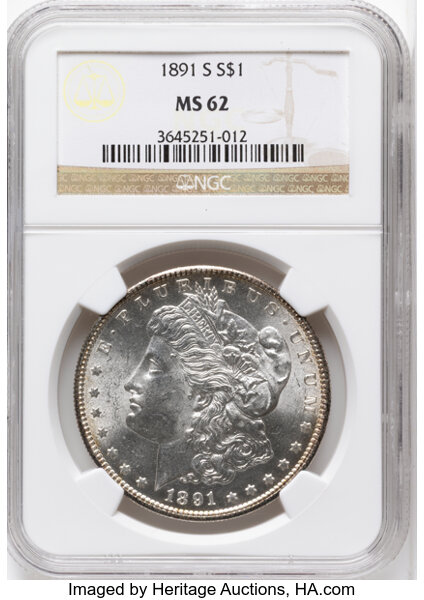 1891-S $1  Far Slanted Date, VAM-7 MS thumbnail 4