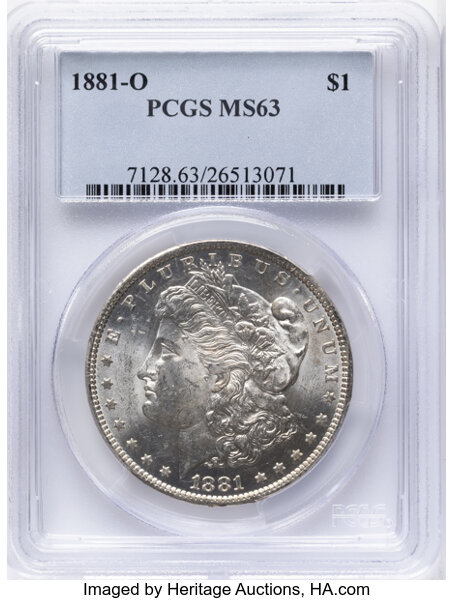 1881-O $1  Clashed Dies, VAM-33B MS thumbnail 3