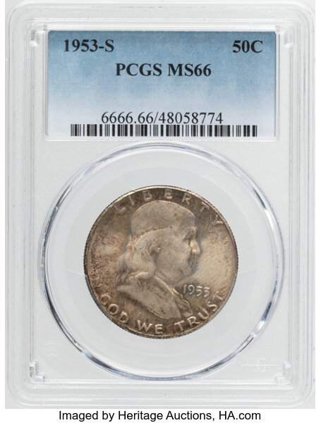 Franklin Half Dollar 50c 1948-1963 [Type] OGP thumbnail 10