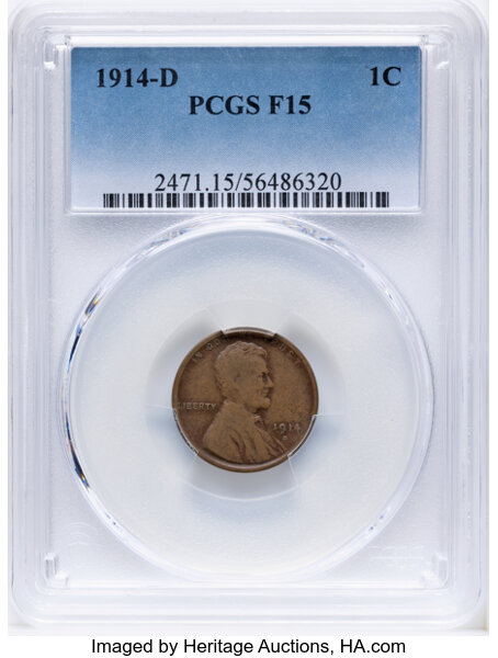 Image for Lincoln Cent 1c Wheat Reverse, 1909-1958 MS BN [Type] F15 BN