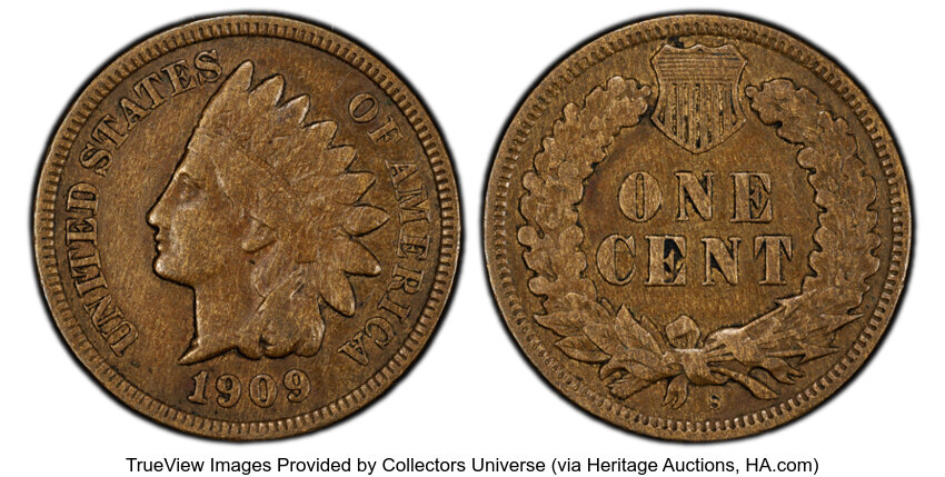 1909-S 1c Indian MS BN thumbnail 3