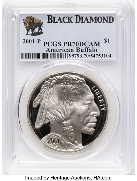 2001-P S$1 American Buffalo PR DCAM thumbnail 3