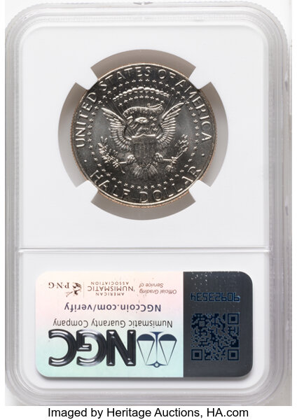 Kennedy Half Dollar 50c Clad, 1971-Present [Type] MS68 thumbnail 2