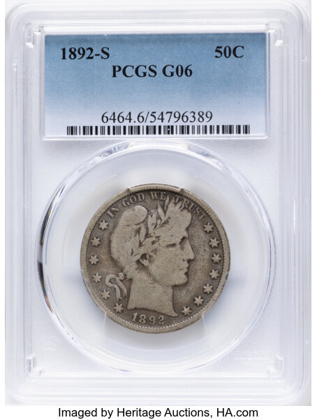 1892-S 50c MS thumbnail 4