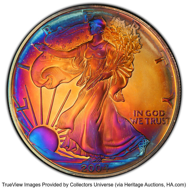2004-W $1  Silver Eagle PR DCAM thumbnail 3