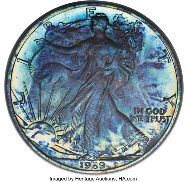 1989 $1  Silver Eagle MS thumbnail 4