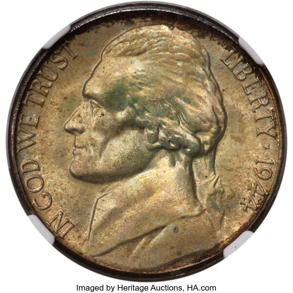 1944-S 5c Silver MS64 CAC thumbnail 3