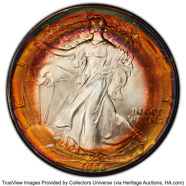 1986 $1  Silver Eagle MS thumbnail 8