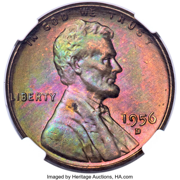 1956-D/D 1c Repunched Mintmark, FS-508 MS BN thumbnail 12