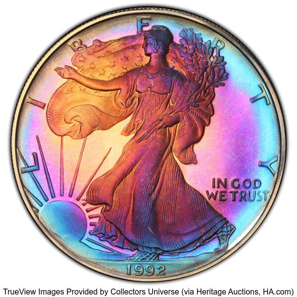 1992-S $1  Silver Eagle PR DCAM thumbnail 3