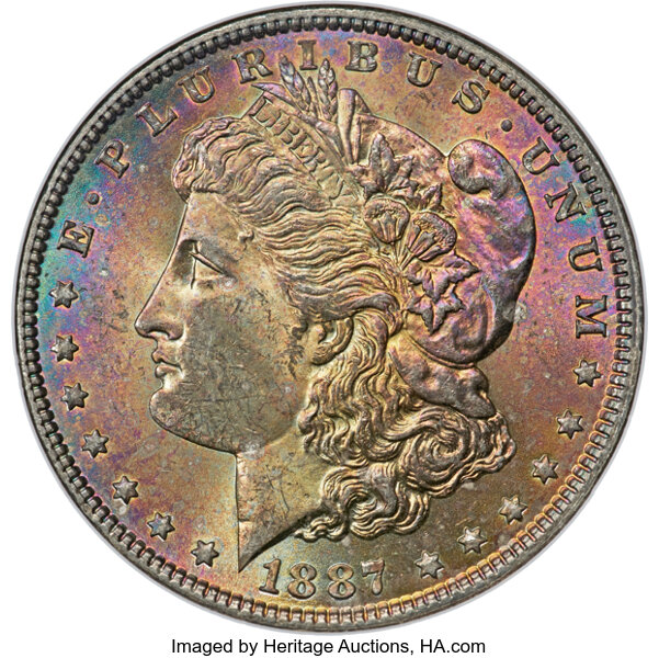 1887 $1 MS60 CAC thumbnail 23