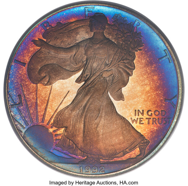 1992-S $1  Silver Eagle PR DCAM thumbnail 2