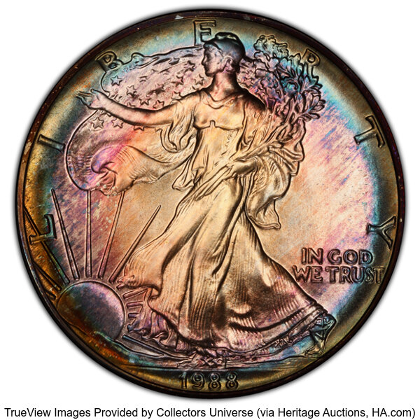 1988 $1  Silver Eagle MS thumbnail 5