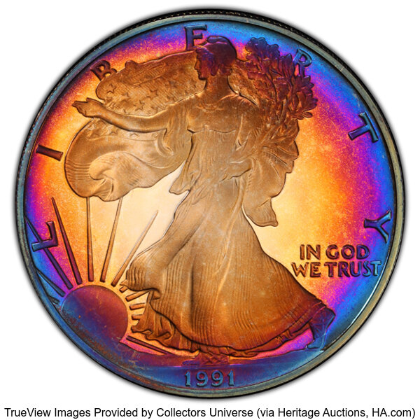 1991-S $1  Silver Eagle PR DCAM thumbnail 3