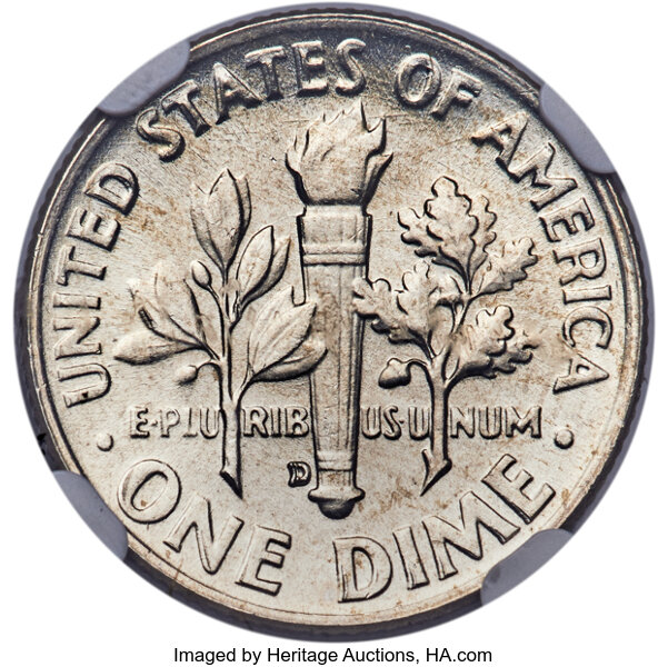 1954-D 10c VF35 CAC thumbnail 22