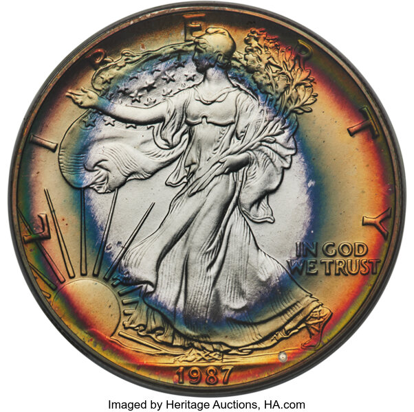 1987 $1  Silver Eagle MS thumbnail 5