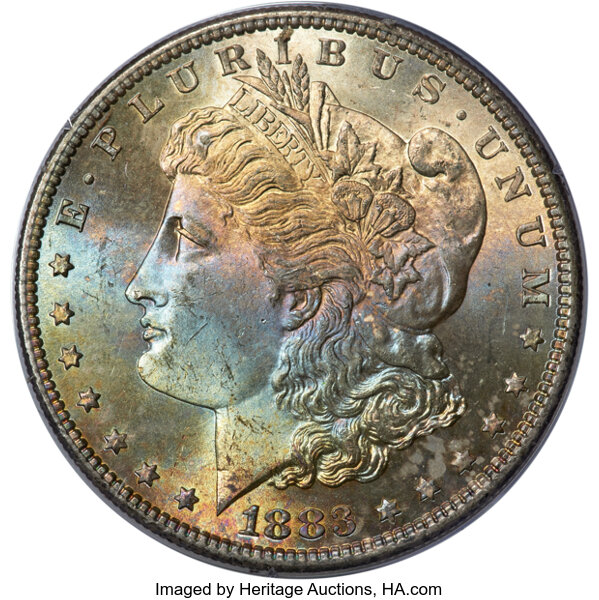 1883 $1  GSA Hoard, Hard Package MS thumbnail 4