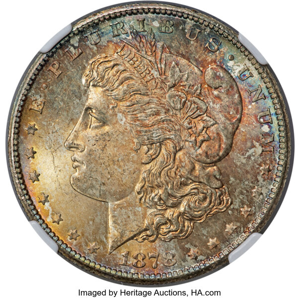 1878-S $1 AU55 CAC thumbnail 3