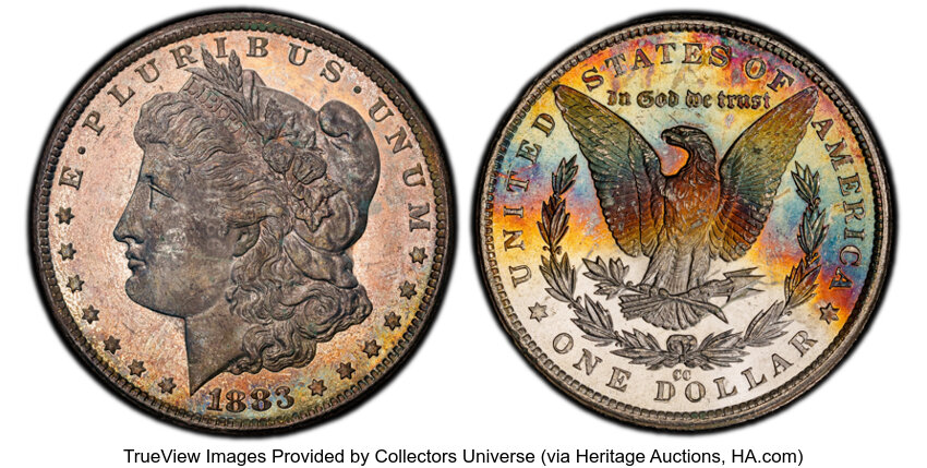 1883-CC $1  CC/CC, Clashed Die Break Cap, VAM-5D MS thumbnail 16