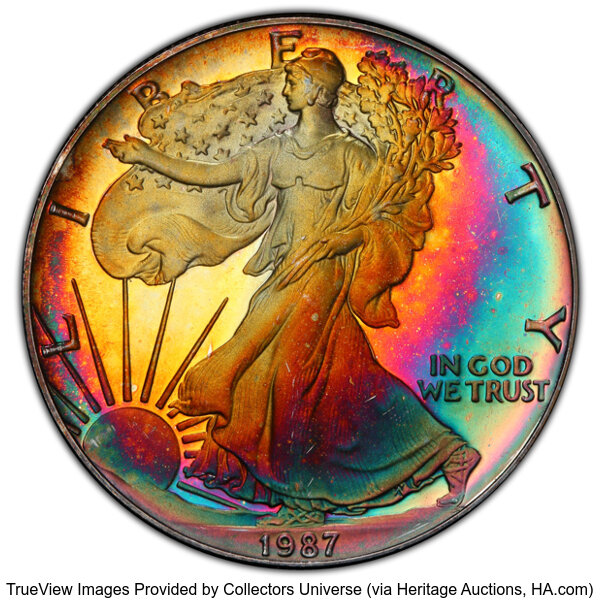 1987-S $1  Silver Eagle PR DCAM thumbnail 3