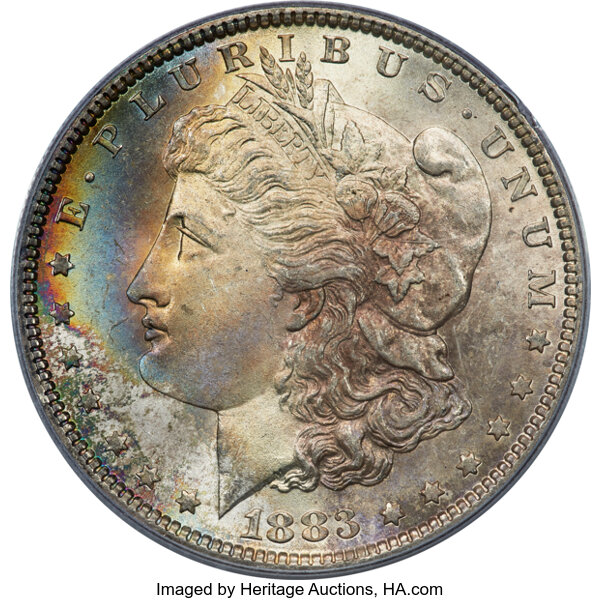 1883 $1  GSA Hoard, Hard Package MS thumbnail 5