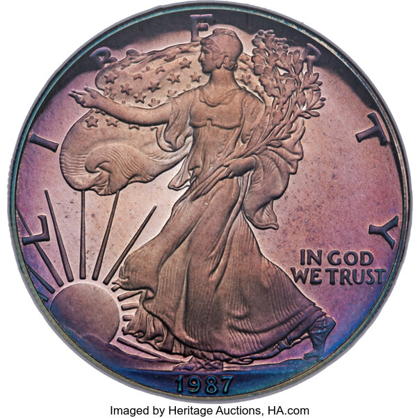 1987-S $1  Silver Eagle PR DCAM thumbnail 4