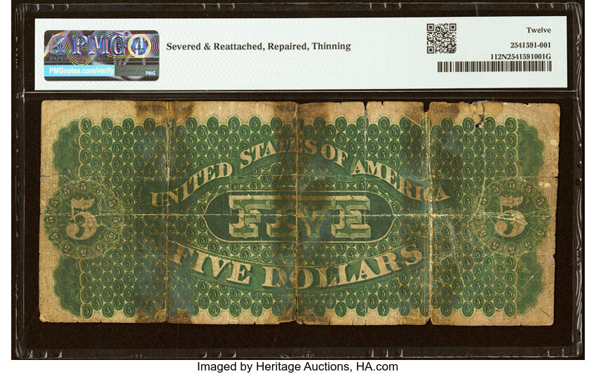 1861 $5  (Fr. 1) thumbnail 7
