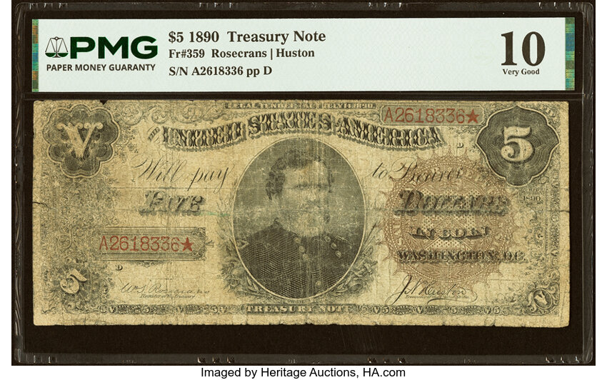 1890 $5  (Fr. 359) thumbnail 2