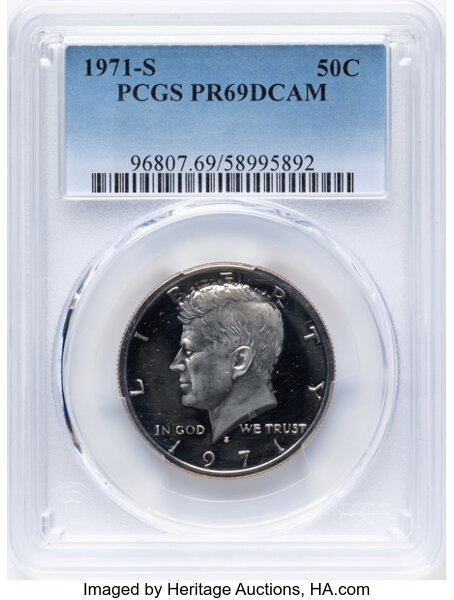 1971-S 50c PR DCAM thumbnail 2