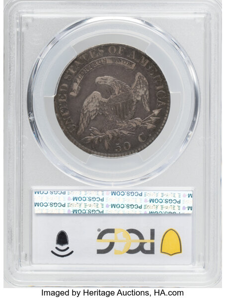 Capped Bust Half Dollar 50c Lettered Edge, 1807-1836 [Type] AG3 thumbnail 14