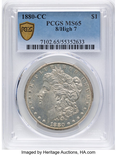 Morgan $1  Carson City Mint [Type] MS65 thumbnail 2