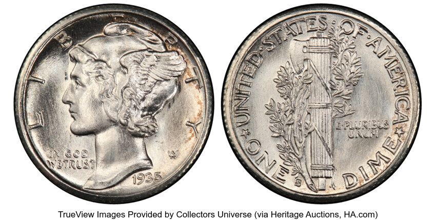 1935-S 10c MS FB thumbnail 3