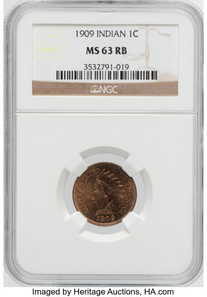 1909 1c Indian MS RB thumbnail 4