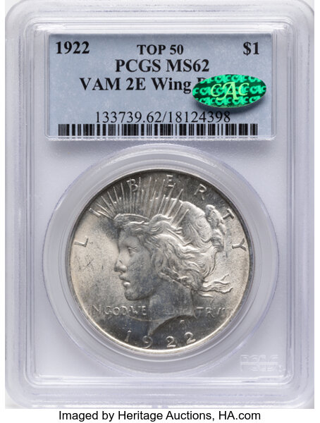 1922 $1  Wing Break, VAM-2E MS thumbnail 2
