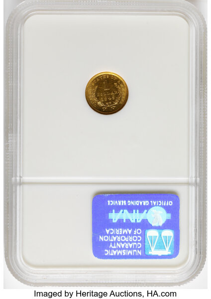 Liberty Gold Dollar G$1 Type 1, 1849-1854 [Type] MS62 thumbnail 2