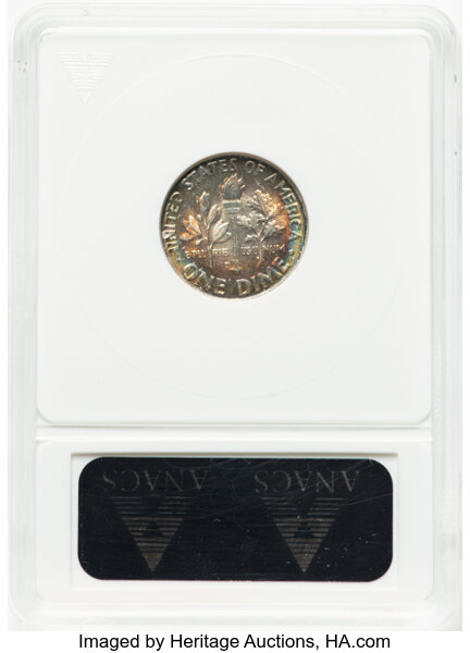 1964-D 10c Doubled Die Reverse AU53 thumbnail 4