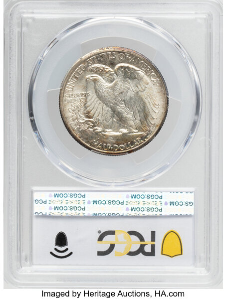 1945-D 50c MS66 thumbnail 4