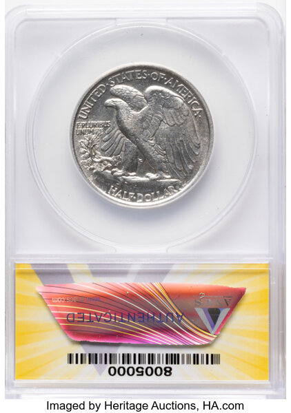 1918-D 50c AU50 thumbnail 2